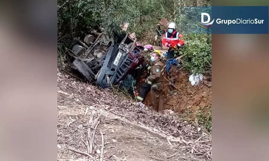Accidente en Ruta 5 Sur a la altura de San José de la Mariquina 