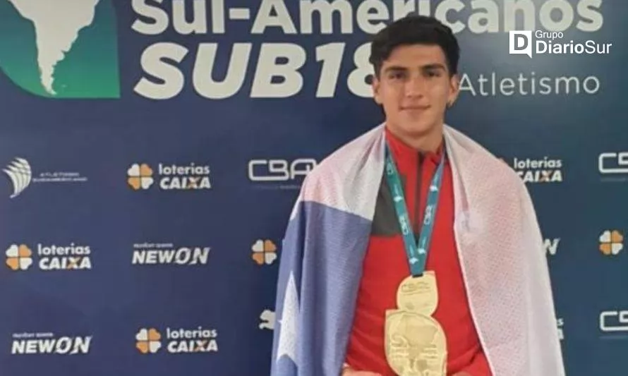 Valdiviano gana oro en el decatlón del Sudamericano Sub 18 de atletismo