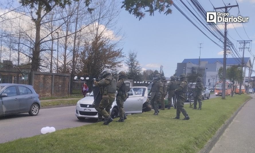 Fuerte presencia policial marca jornada fúnebre de menor asesinado en Valdivia